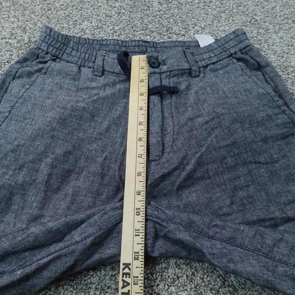 Banana Republic Pants Mens 29X30 Blue Linen Mason Athletic Tapered Chambray Flex